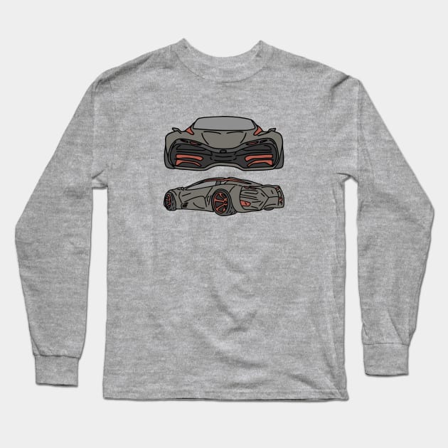 super power car Long Sleeve T-Shirt by fokaction